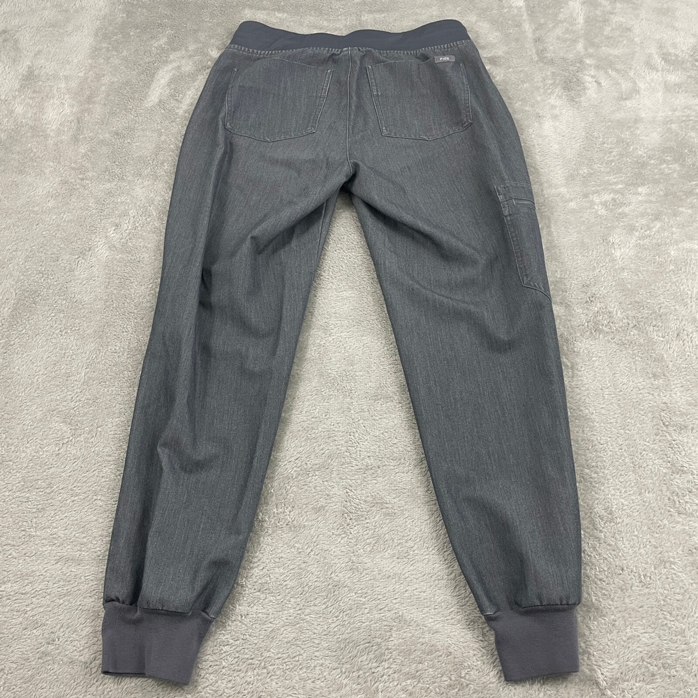 FIGS Zamora Jogger Scrub Pant Womens XS Gray Slim Fit Elastic Waist Pocket Nurse - Picture 2 of 15